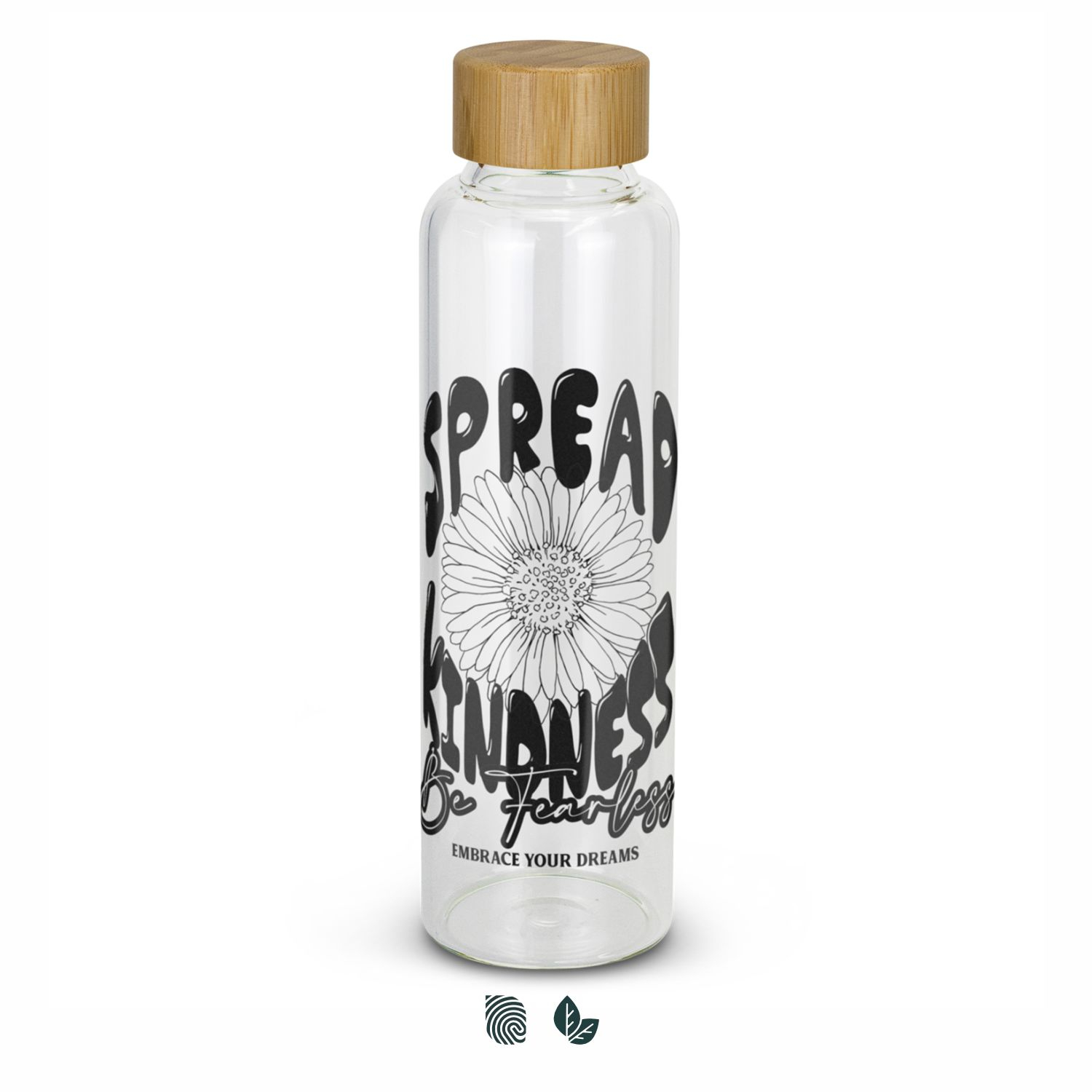 Eden Glass Bottle Bamboo Lid
