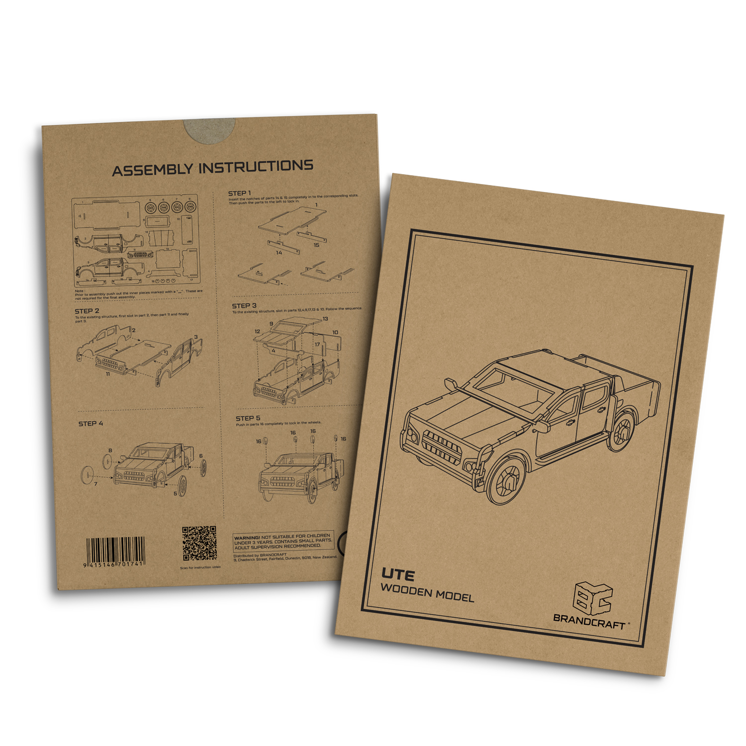 BRANDCRAFT UTE Wooden Model