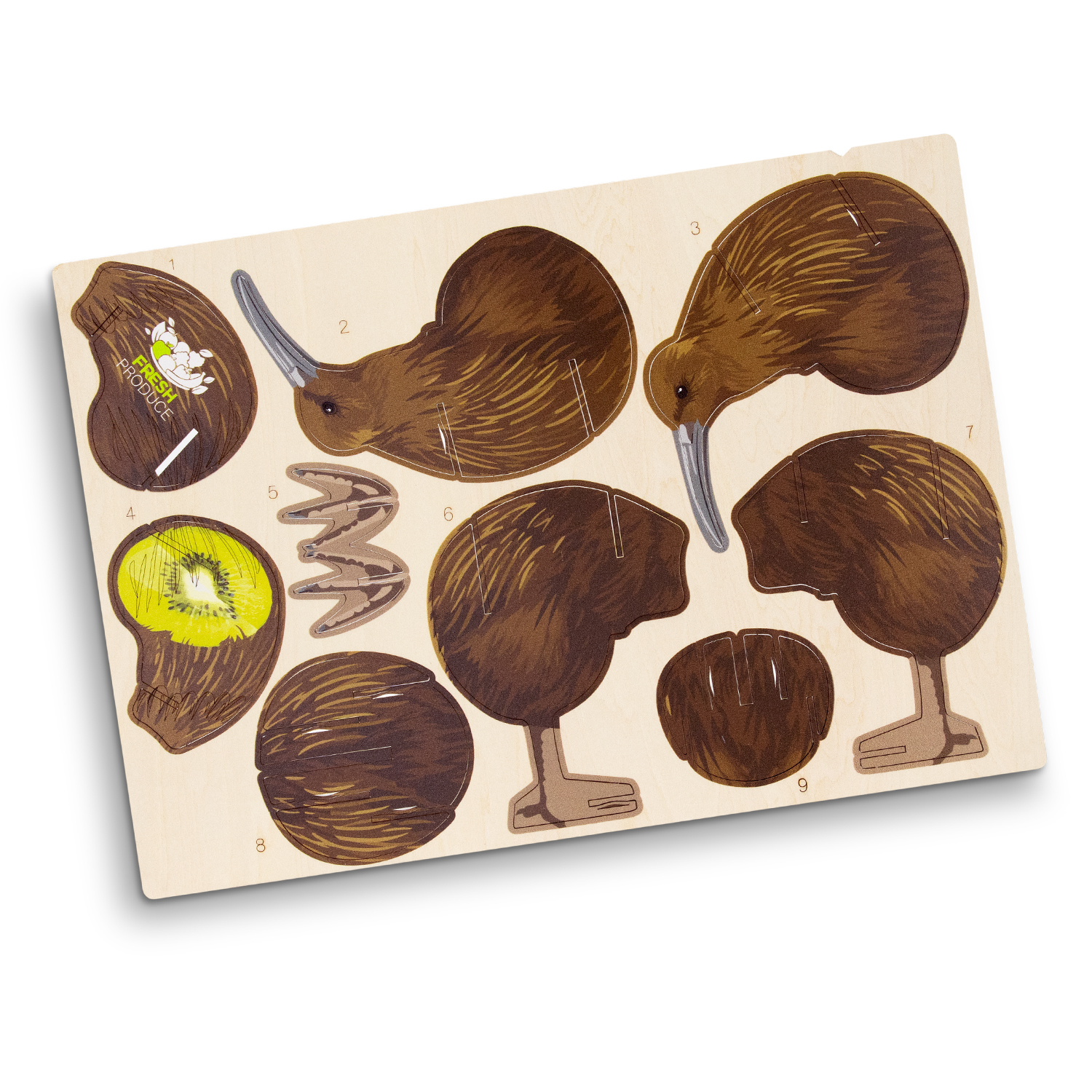 BRANDCRAFT Kiwi Wooden Model