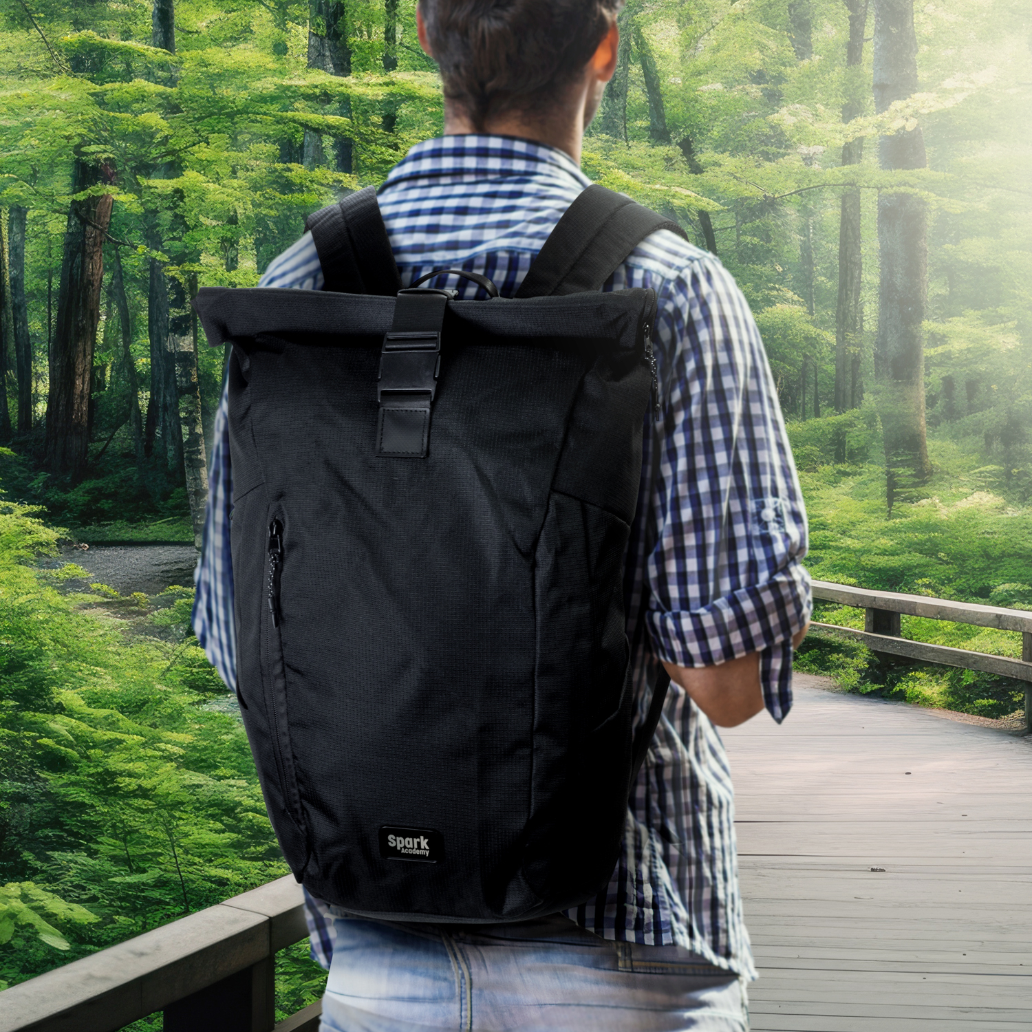 SPICE Waste2Gear Roll Up Computer Backpack