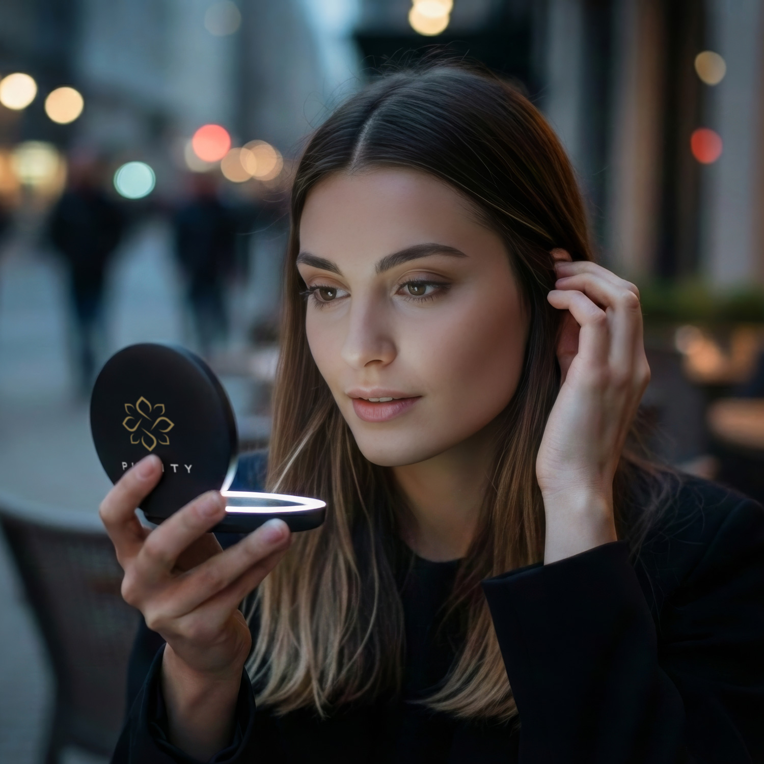 Ella LED Compact Mirror