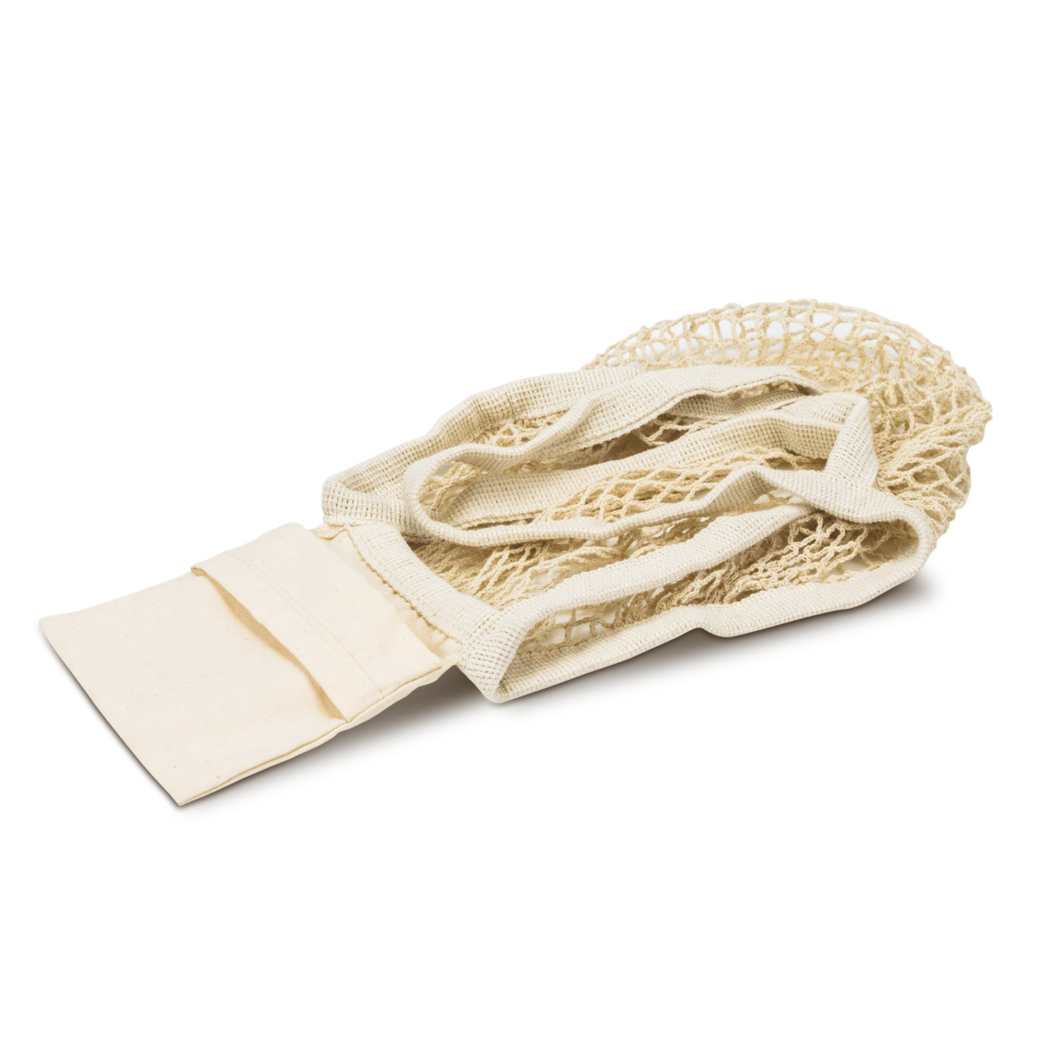 Cotton Mesh Foldaway Tote Bag - Small